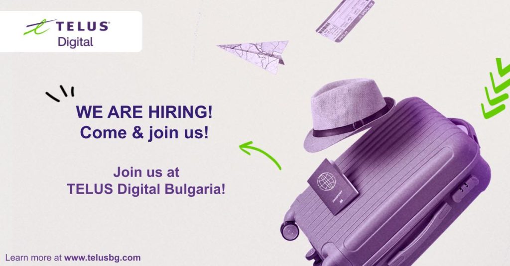 Rent-a-Car Representative with English /based in Plovdiv/ - TELUS Digital Bulgaria